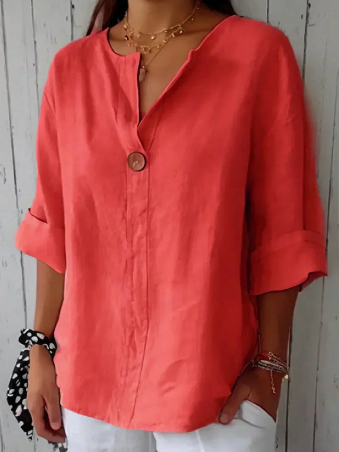 Irina | Casual V-Neck Blouse