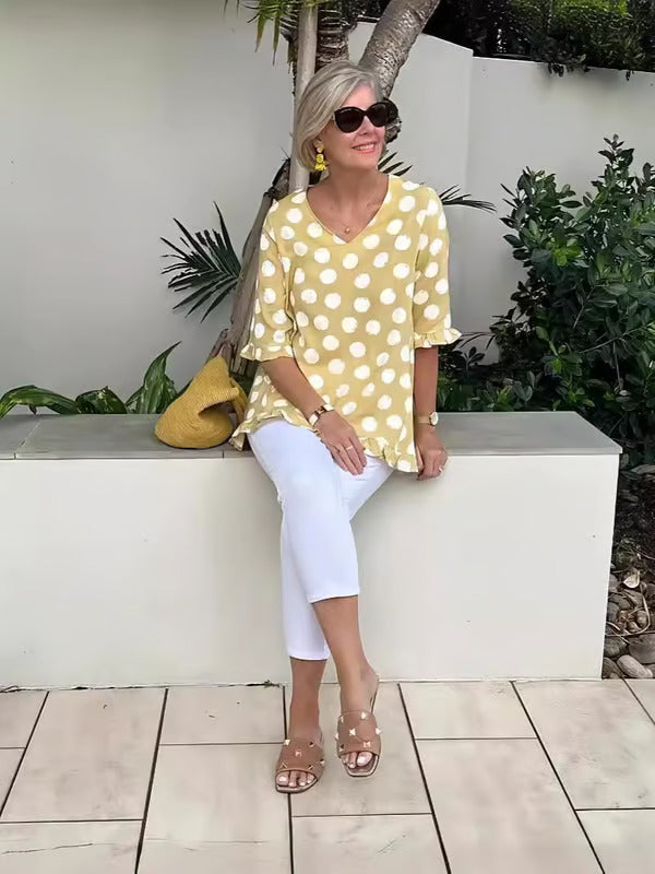 Chloe | Stylish V-Neck Blouse