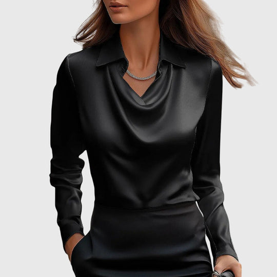 Janeth™ | Elegant Satin Blouse