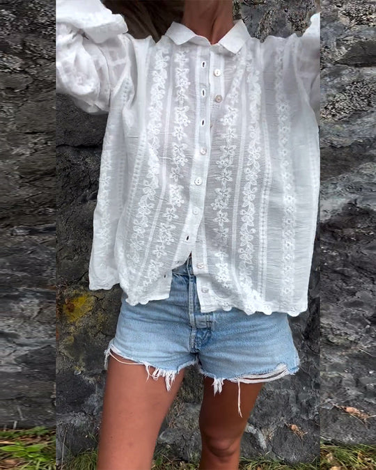 Kathlyn | Button-Up Polo Shirt
