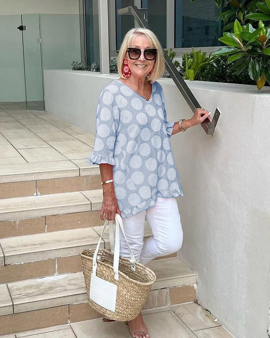 Chloe | Stylish V-Neck Blouse