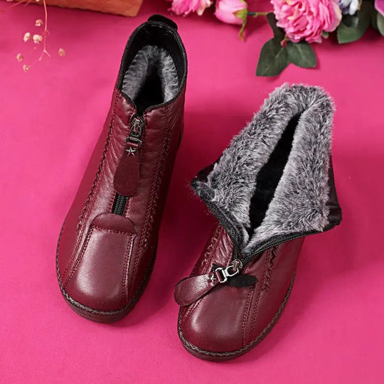 Zaira™ | Women's Non-Slip Natural Leather Ankle Boots