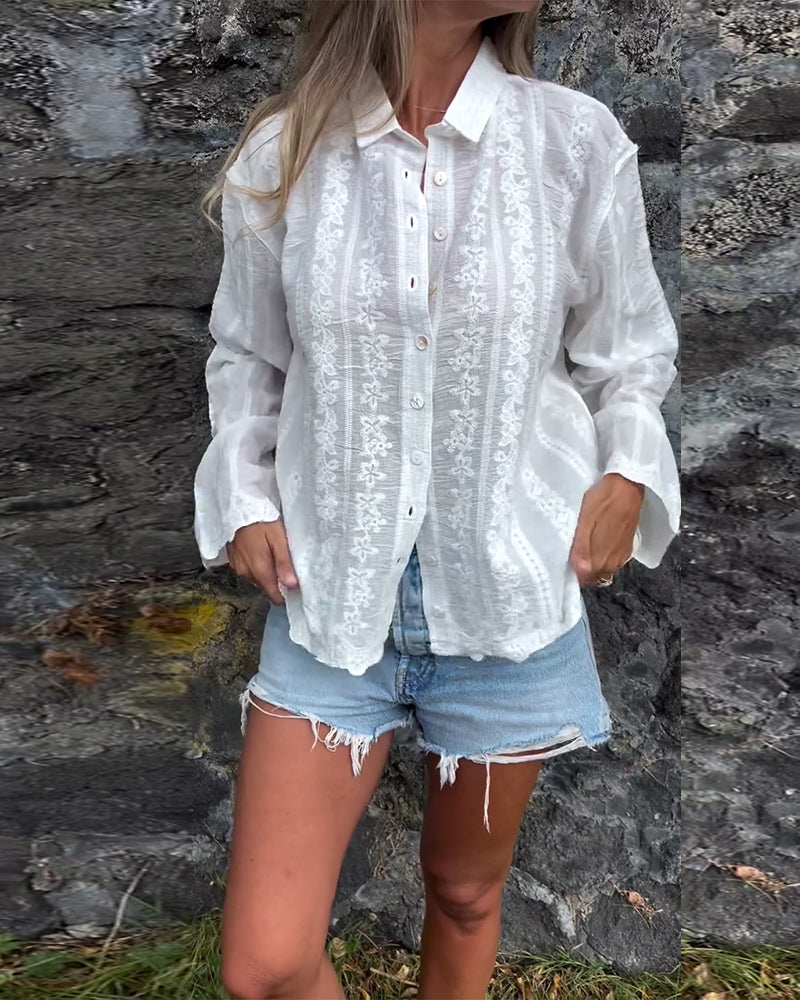 Kathlyn | Button-Up Polo Shirt