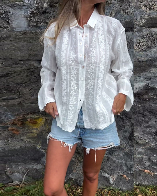 Kathlyn | Button-Up Polo Shirt
