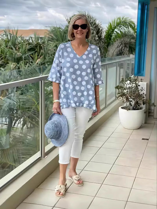 Chloe | Stylish V-Neck Blouse