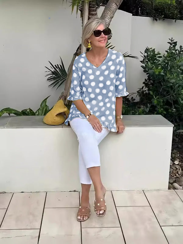 Chloe | Stylish V-Neck Blouse