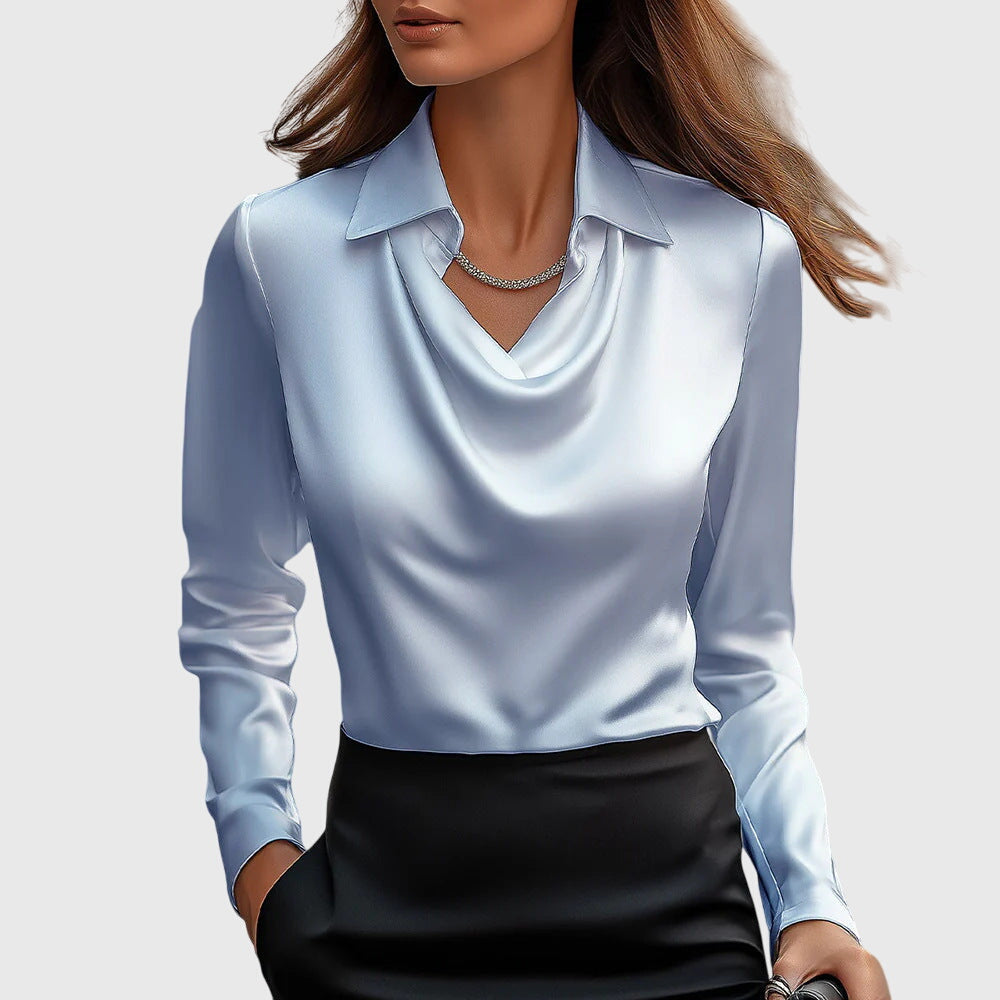 Janeth™ | Elegant Satin Blouse