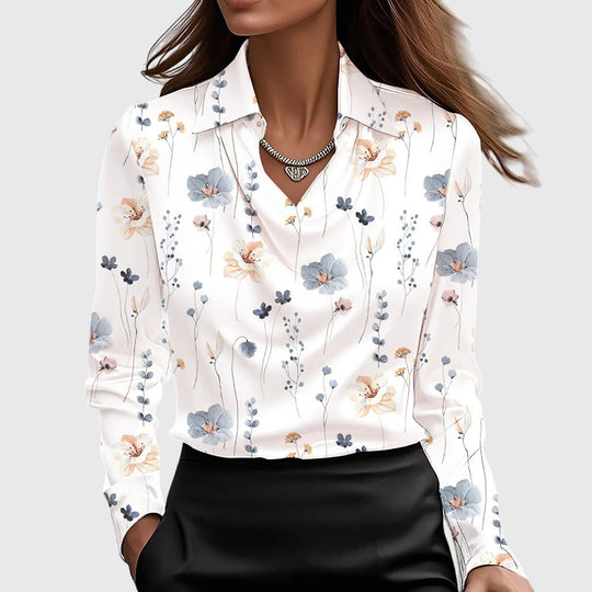 Janeth™ | Elegant Satin Blouse