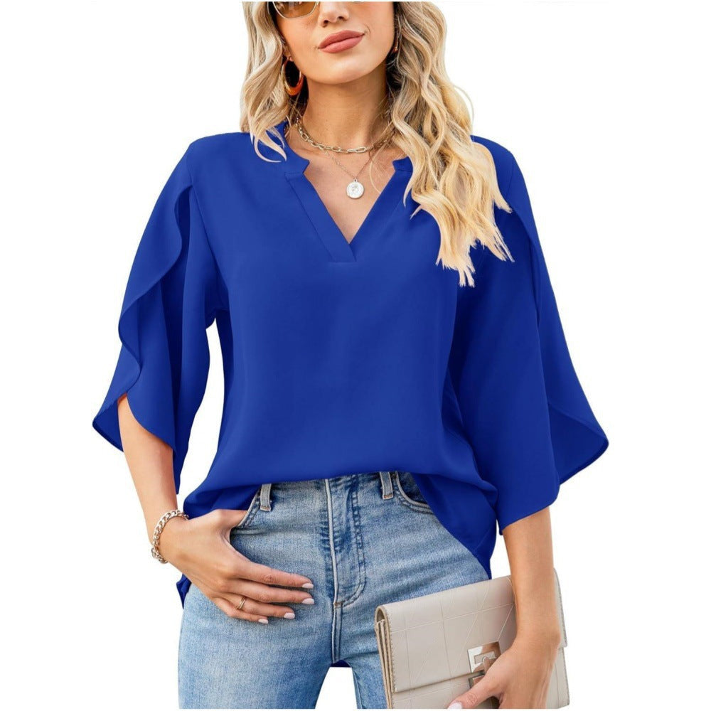 Leni | Elegant V-Neck Top