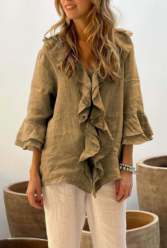 Cherry | Stylish Ruffled Blouse