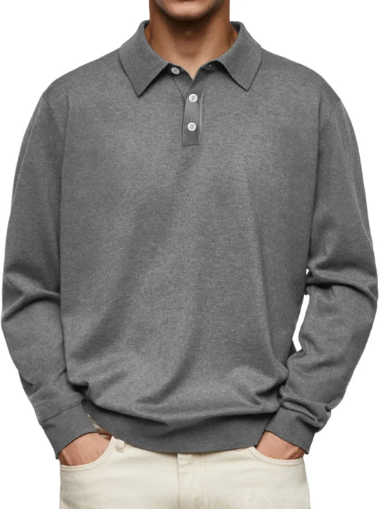 Gavin™ - Casual Long Sleeve Polo