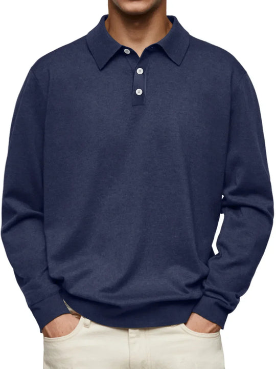 Gavin™ - Casual Long Sleeve Polo