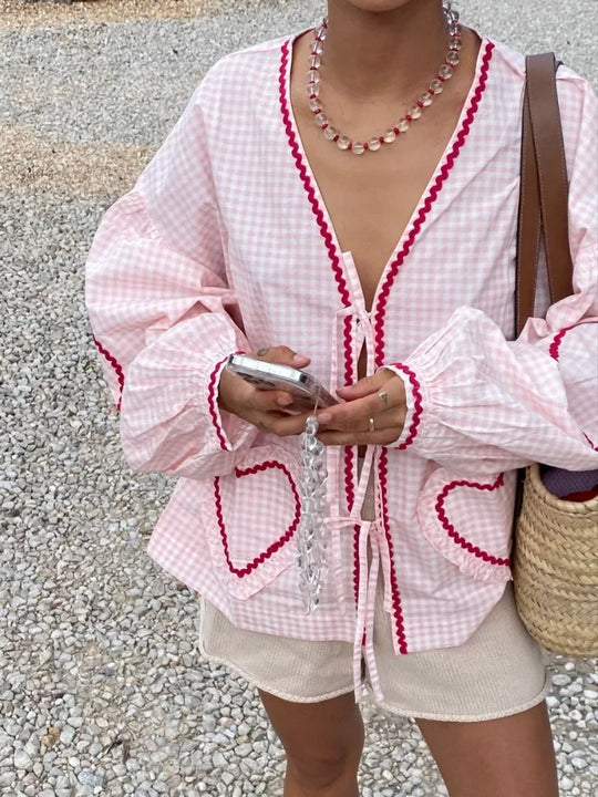 Mila | Heart Blouse