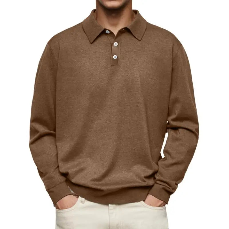 Gavin™ - Casual Long Sleeve Polo