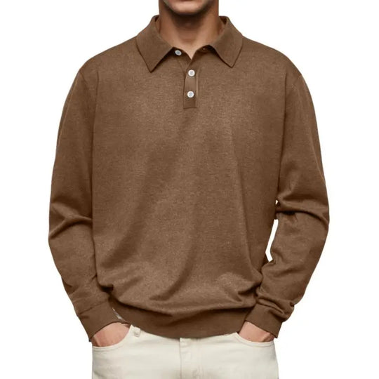 Gavin™ - Casual Long Sleeve Polo