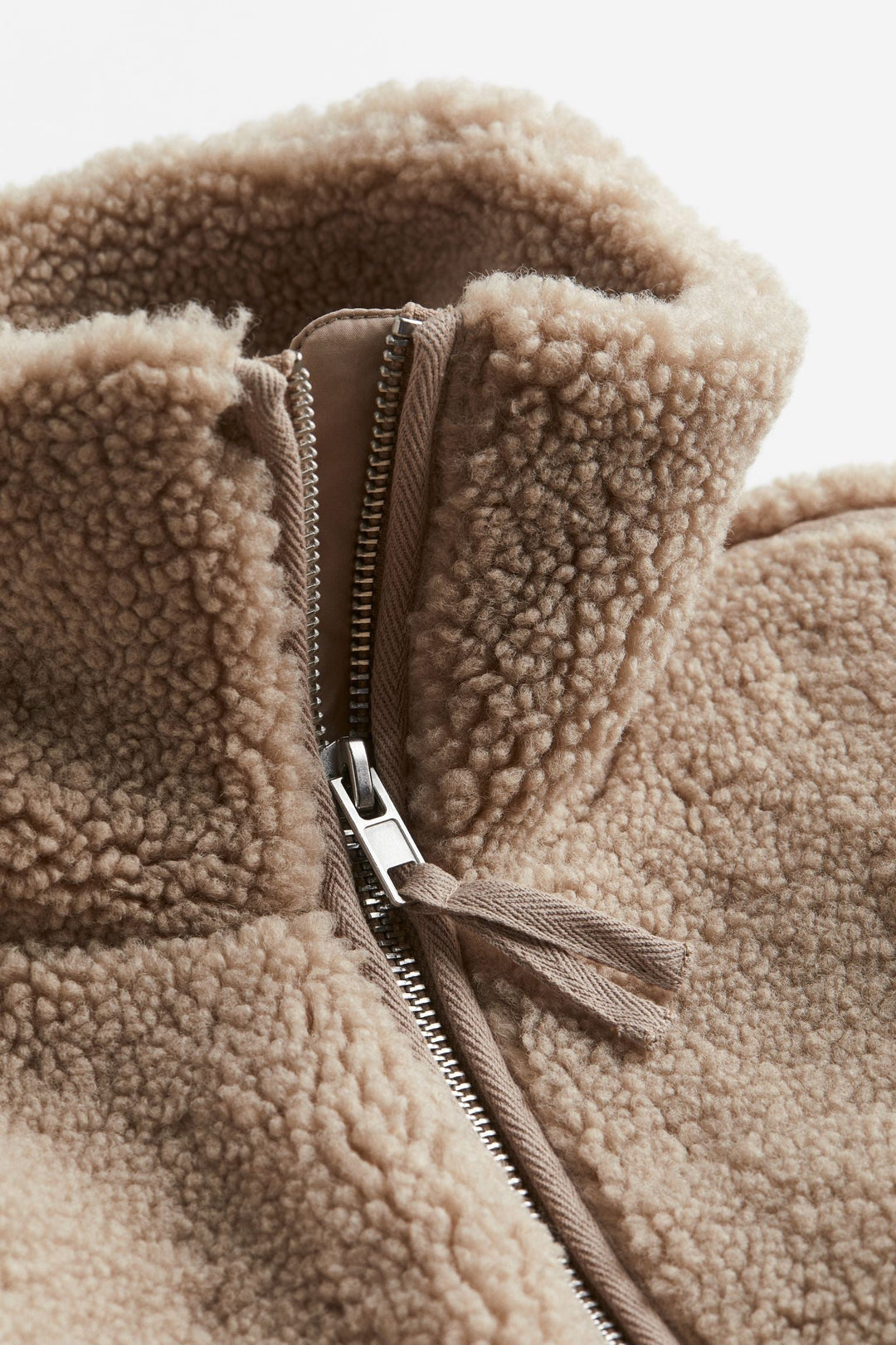 Sarah - Teddy Coat with Zipper