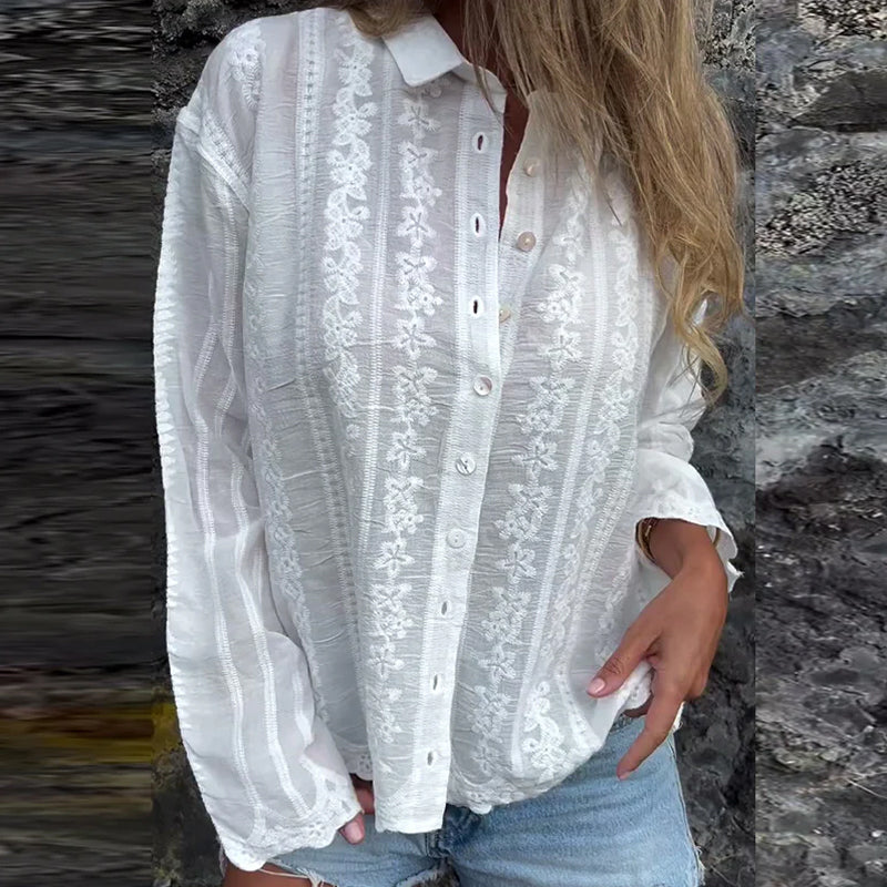 Kathlyn | Button-Up Polo Shirt