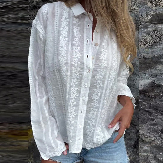 Kathlyn | Button-Up Polo Shirt