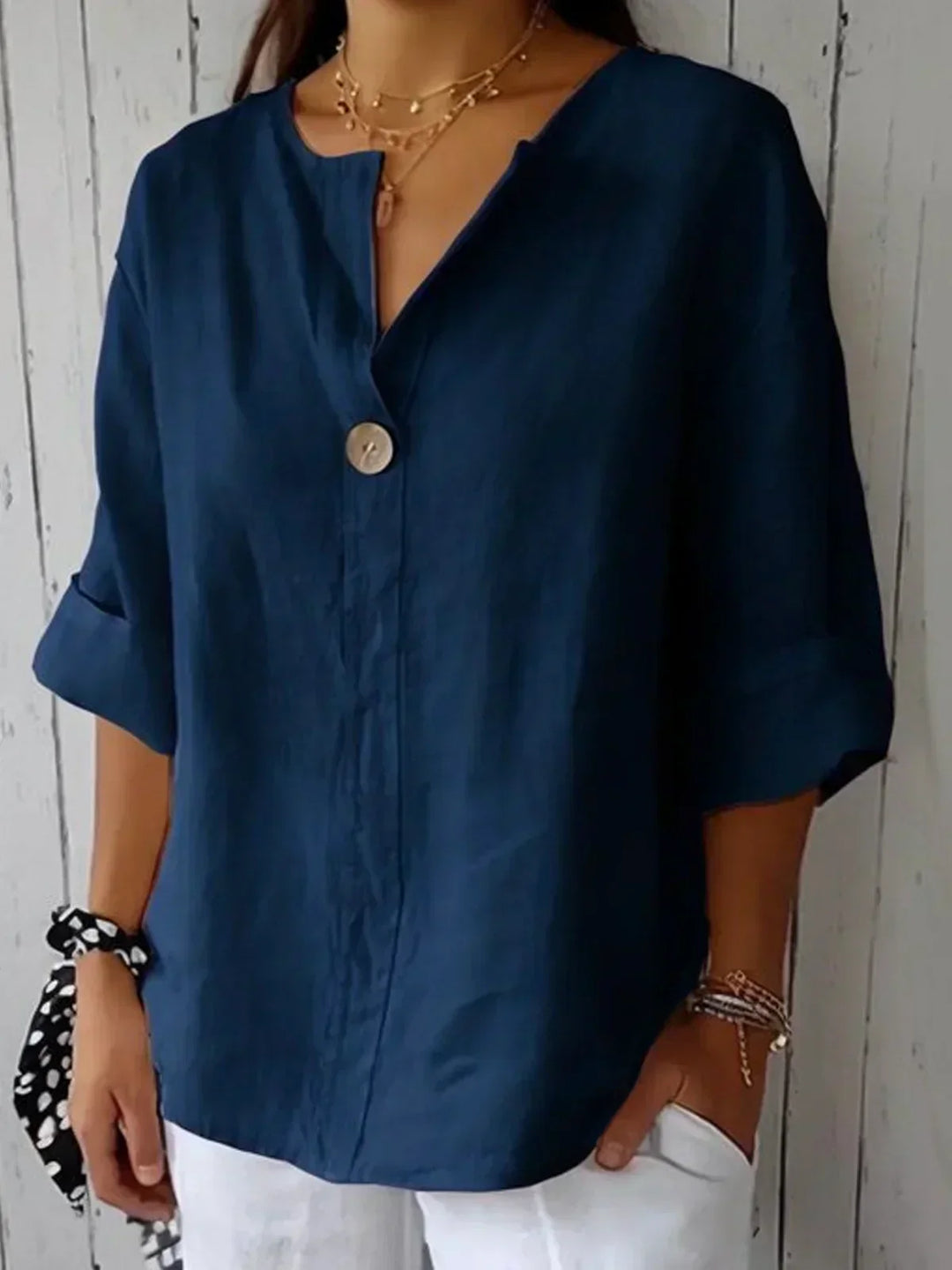 Irina | Casual V-Neck Blouse