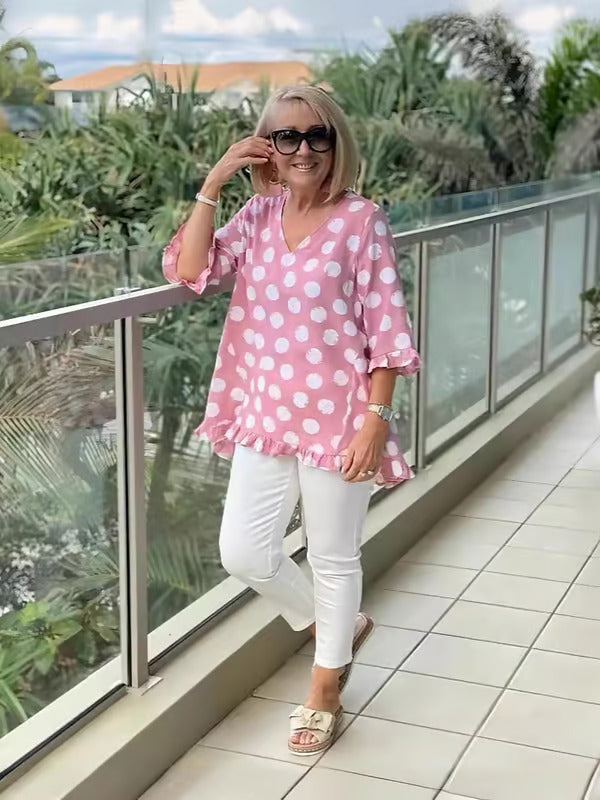 Chloe | Stylish V-Neck Blouse