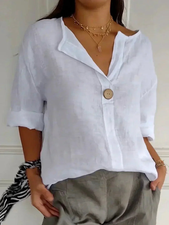 Irina | Casual V-Neck Blouse