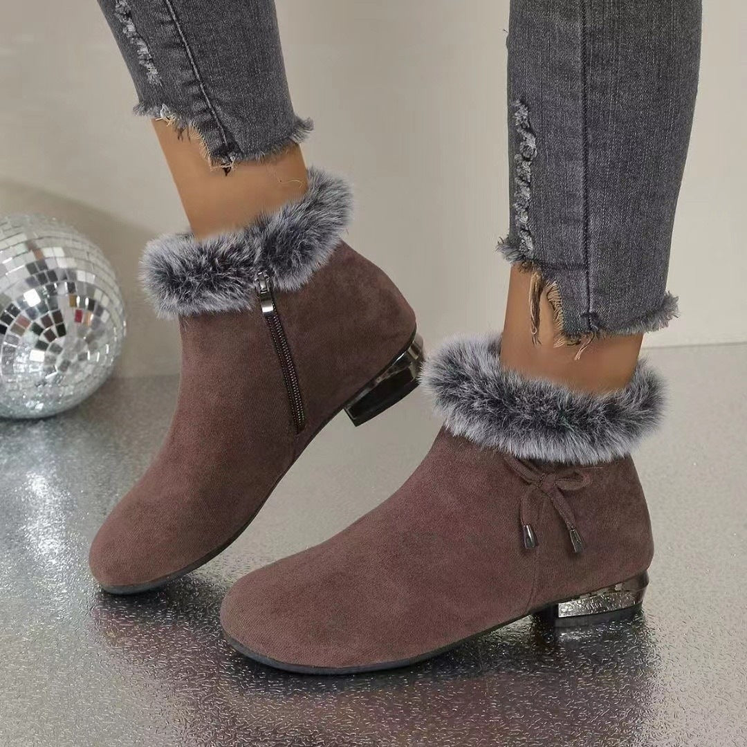 Lumi™ | Soft Leather Ankle Boots with Mid Heel for Autumn and Winter