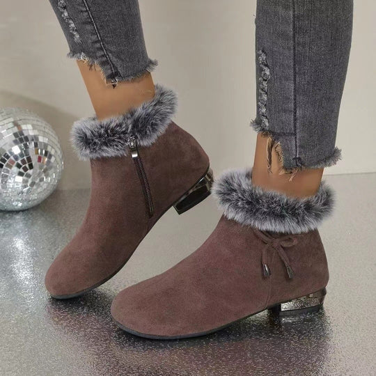 Lumi™ | Soft Leather Ankle Boots with Mid Heel for Autumn and Winter