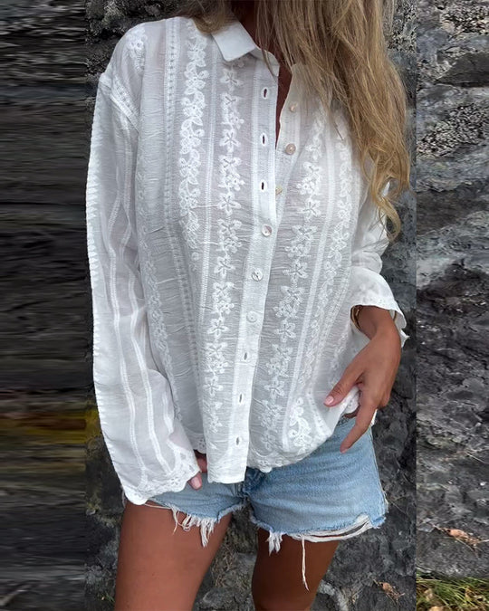 Kathlyn | Button-Up Polo Shirt