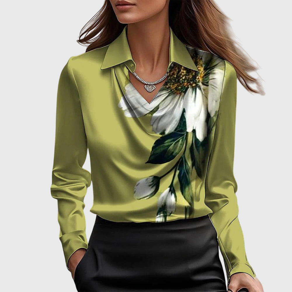 Janeth™ | Elegant Satin Blouse