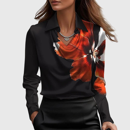 Janeth™ | Elegant Satin Blouse