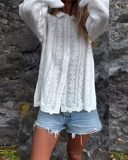Kathlyn | Button-Up Polo Shirt