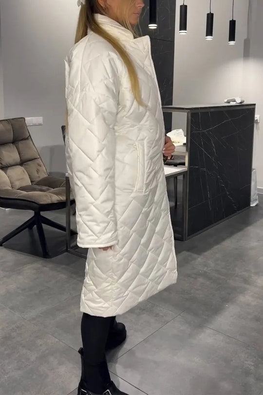 Serena™ | Reversible Quilted Coat with Leopard Print Lining