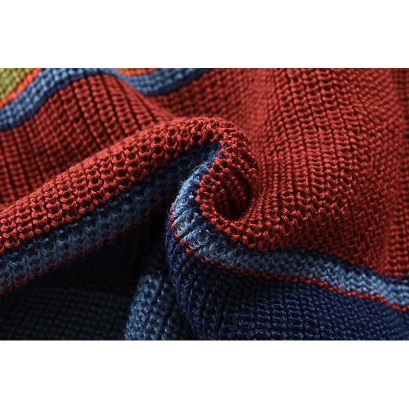 Asher™ | Colorblock Lapel Sweater Jacket