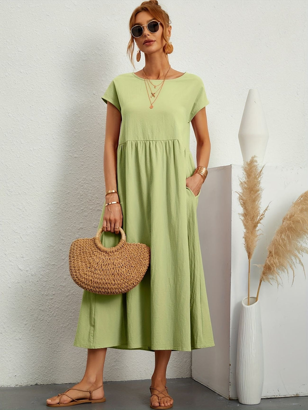 Rosineo - Casual Linen Dress